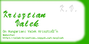 krisztian valek business card